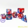 Bescon New Moonstone Dice Valor Stone, Polyhedral Dice Set of 7 5