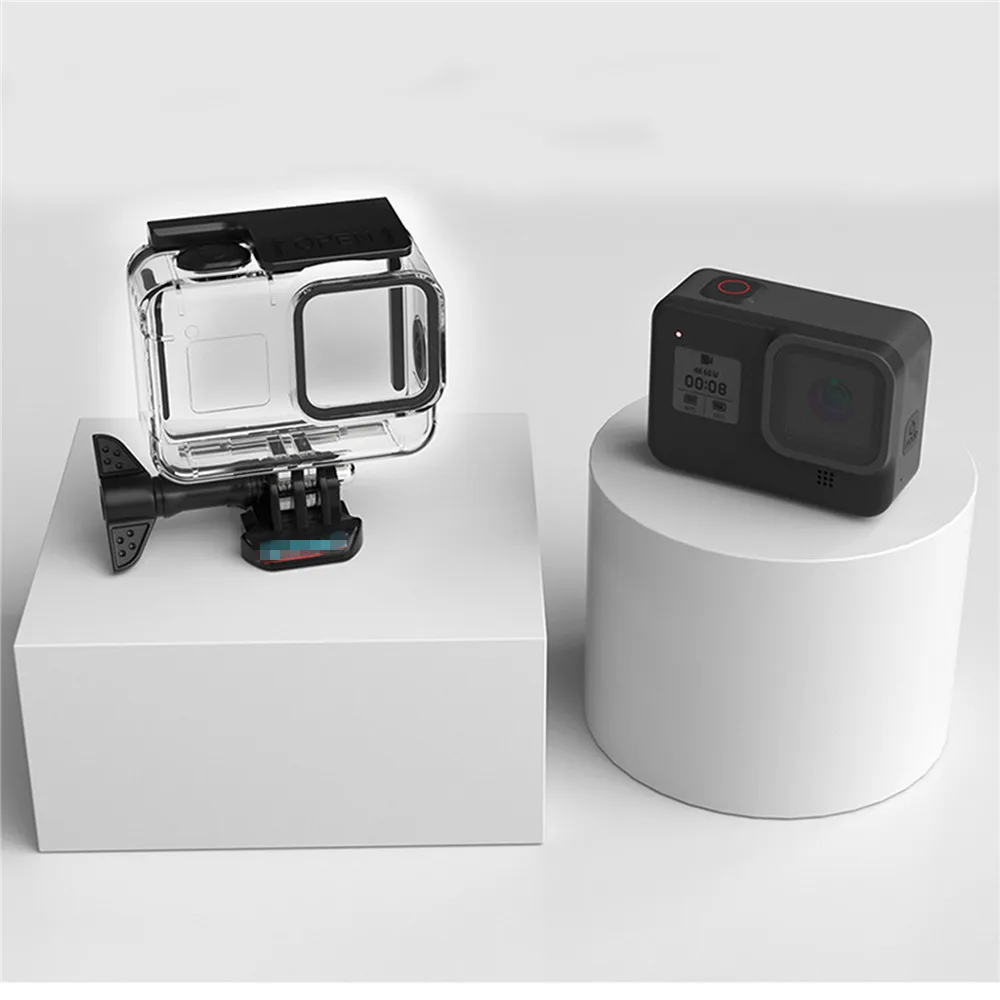 Для GoPro Hero 8 черный корпус камеры водонепроницаемый чехол защитный чехол IP68 водонепроницаемый корпус камеры для дайвинга