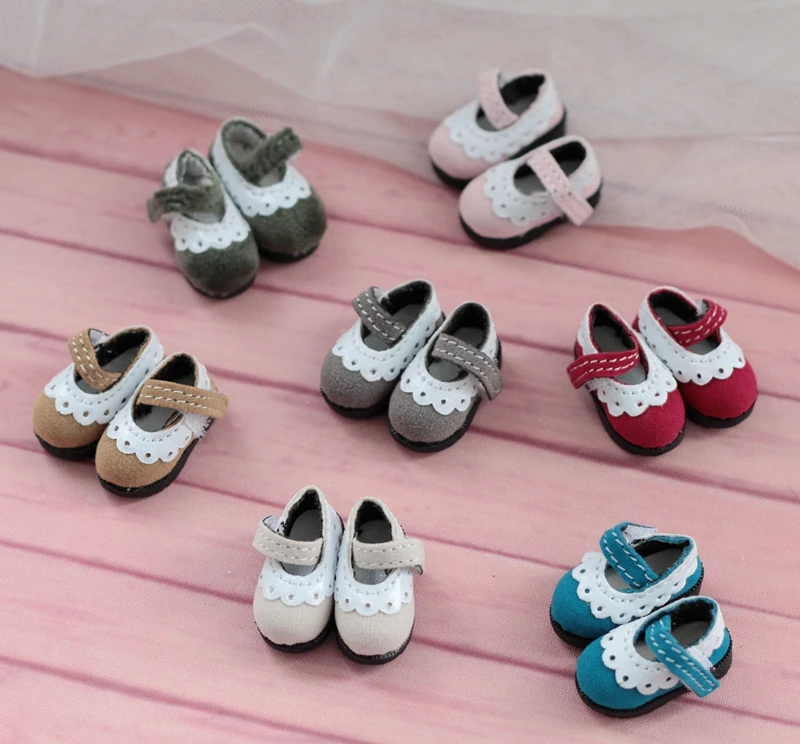 New 1/8 BJD obitsu blythe Doll red/pink/blueblack Lace Single bowknot shoes | Игрушки и хобби