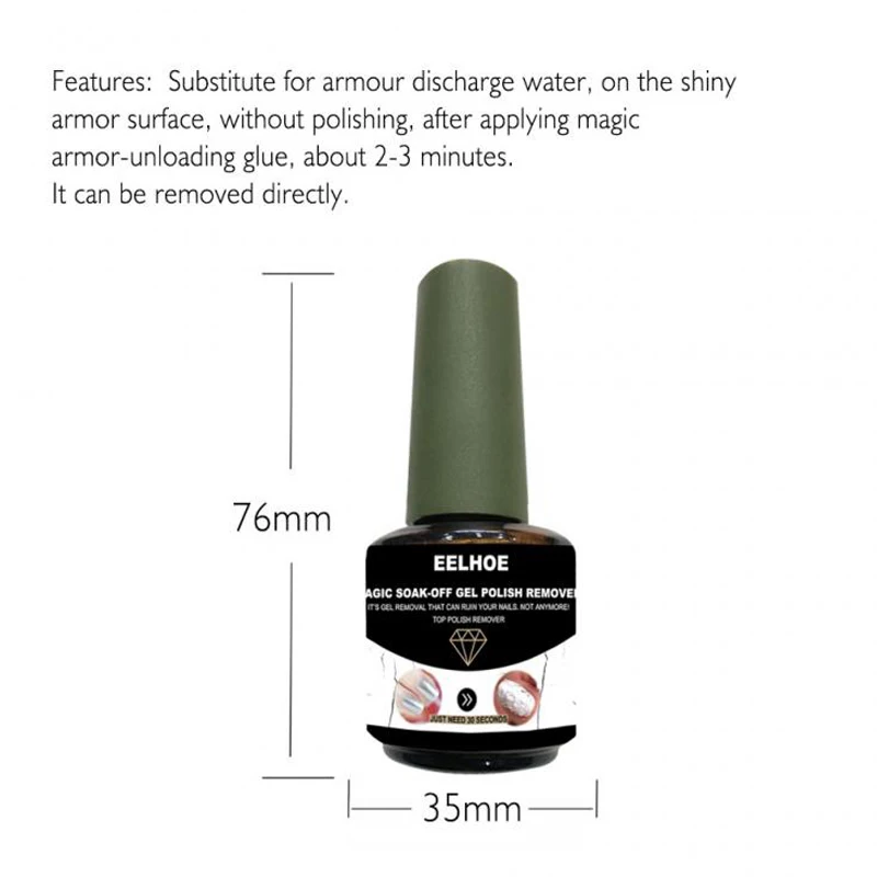 Removedor de Verniz de Unhas Remoção de Gel Ferramentas de Desengraxamento Atacado Estourando Embeber-fora Remover Unhas m3 Gel 9 Beleza e saúde