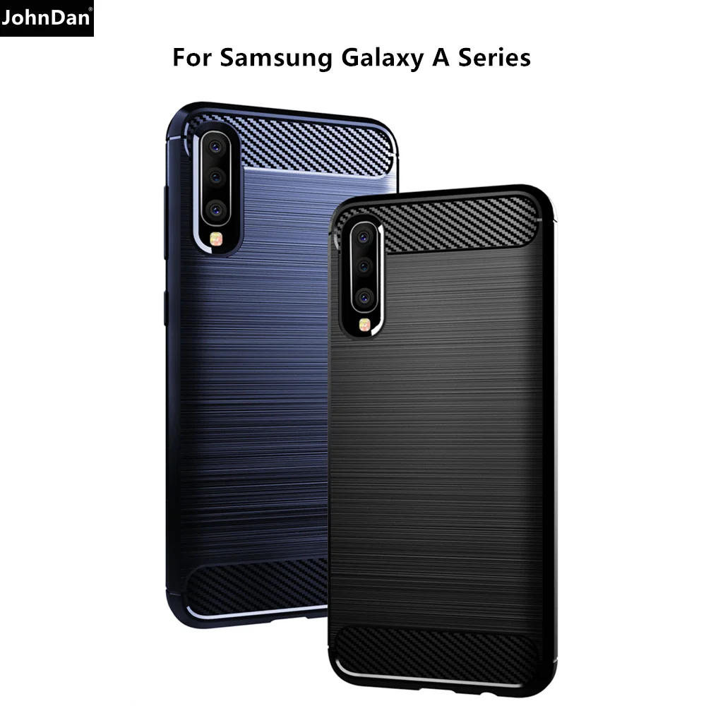Чехол из углеродного волокна для Samsung Galaxy A5 J5 J7 J3 2017 A8 J8 2018 чехол ТПУ A50 A51 A71 A30S A21S M21