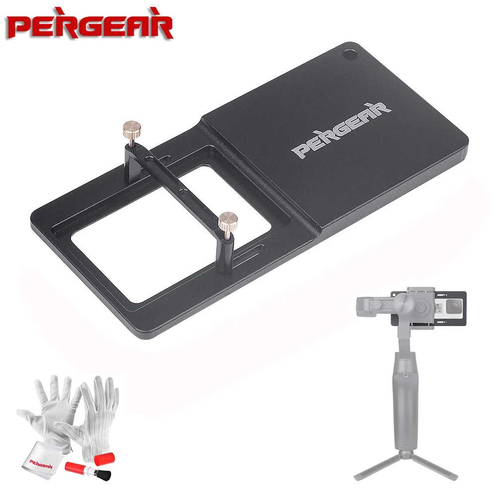 Pergear Ручной штатив для GoPro Hero 7 6 5 4 3 + Yi 4k камера DJI Osmo Feiyu Zhiyun Smooth 4|plate adapter|mount adapter for