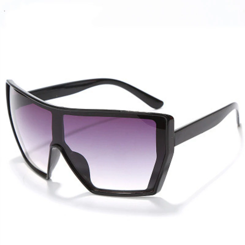 Ретро большая оправа Квадратные Солнцезащитные очки женские 2020 брендовые