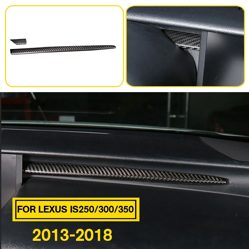 Pcmos углеродное волокно центральная консоль полоса отделка Подходит для LEXUS IS250/300/350 2013- аксессуары для интерьера Новинка