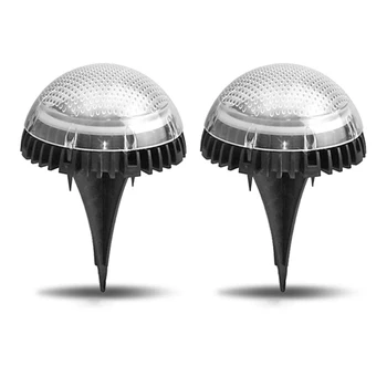 

2pcs 8 LED Buried Solar Powered Garden Under Ground Light Lamp IP67 Waterproof Yard Wall Lamp Outdoor Garden Decoration