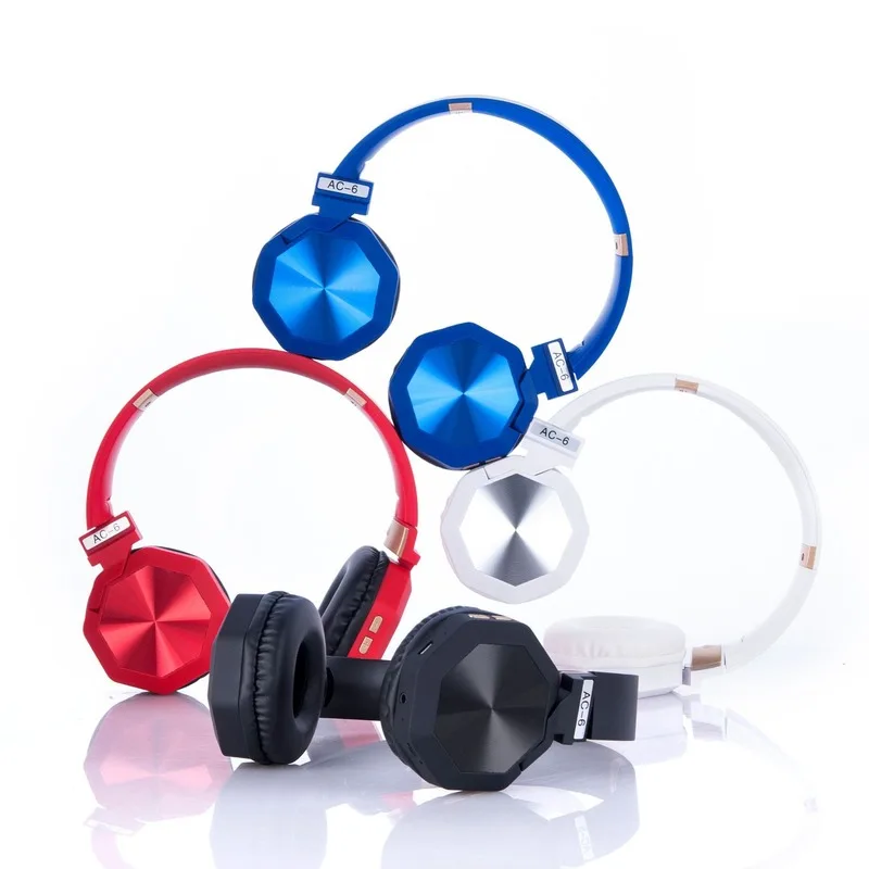Free shipping New type Wireless bluetooth headset With pluggable card Folding Subwoofer Phone headset Noise reduction waterproof