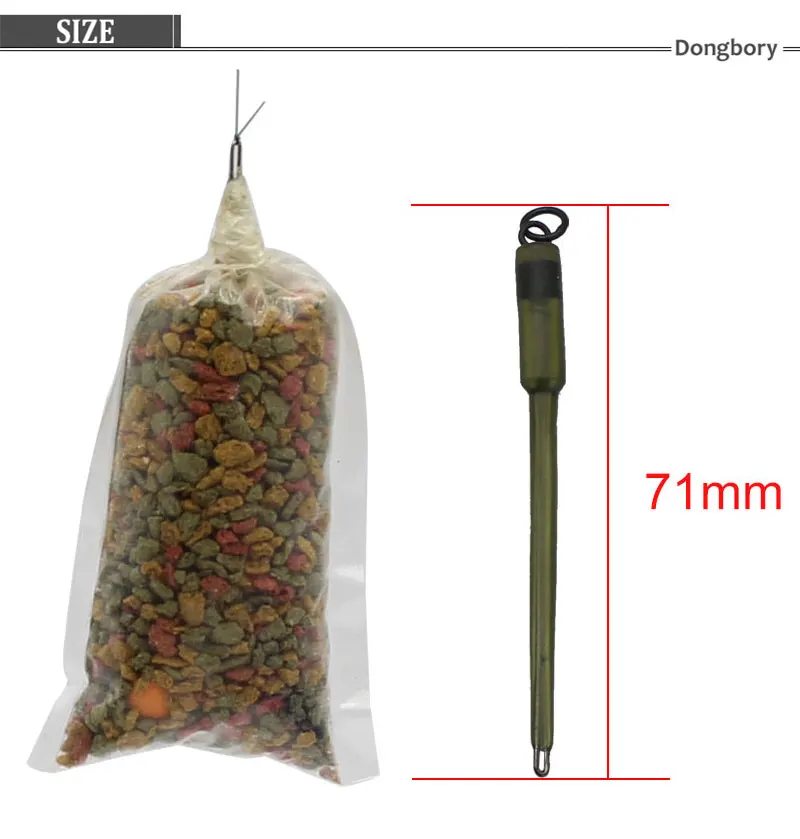 4PCS Karpfen Angeln Zubehör Stem Groß PVA Taschen Karpfen Köder Solide Werkzeug Für Karpfen Angeln Rigs PVA Mesh Karpfen werkzeug Tackle – Detail 5