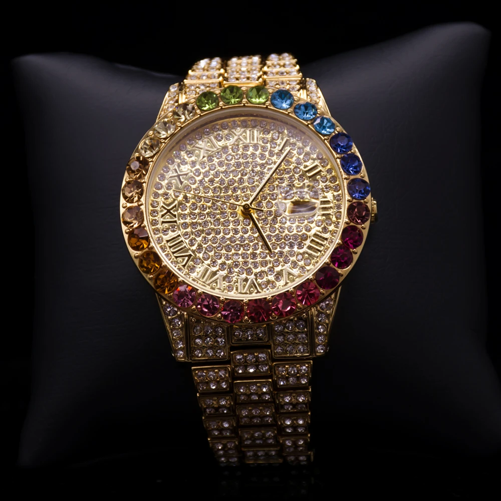 rainbow diamond watch