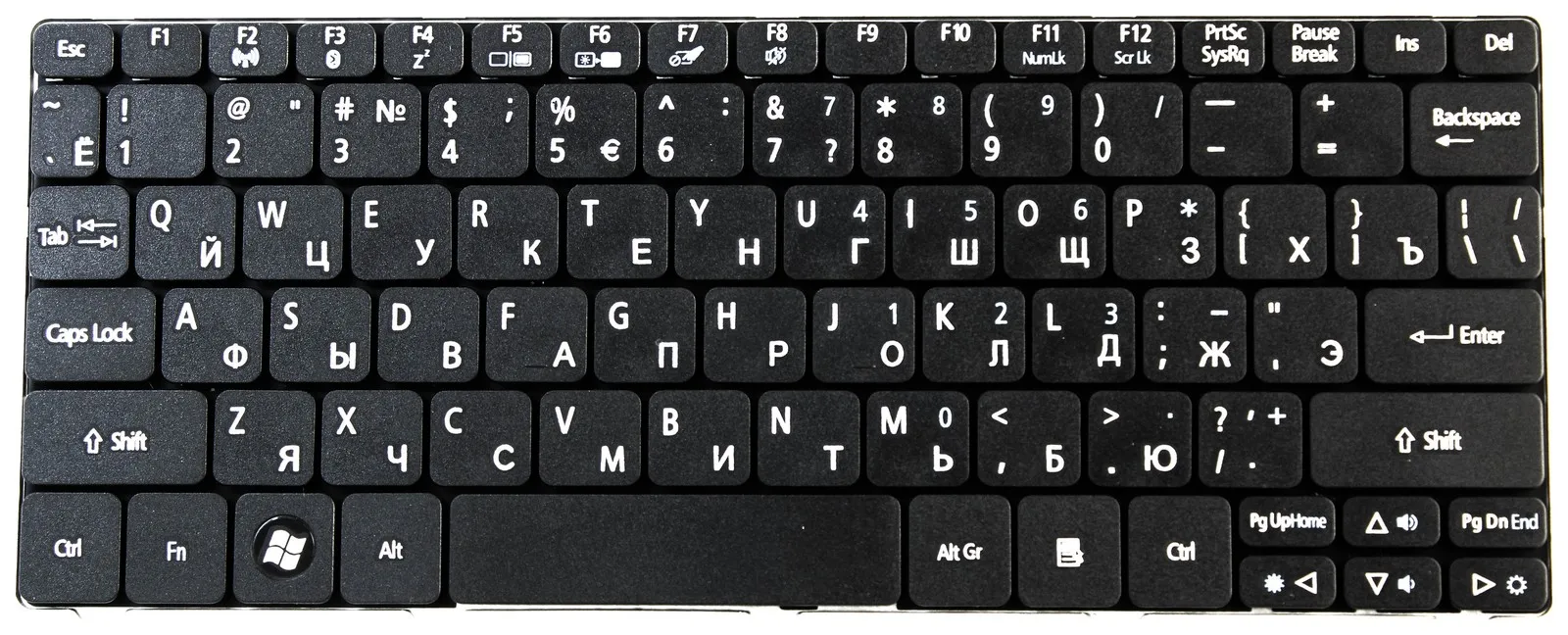 Клавиатура для ноутбука Acer One 532 522 D255 D260 P/n: ZH9 90.4GS07.C0R 9Z.N3K82.A0R 9Z.N3K82.Q0R | Компьютеры и