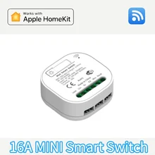 CozyLife HomeKit WiFi 16A inteligentny moduł przełącznika kurtyny MiNi rozmiar kontroler otwierania drzwi garażowych dla alexa Google Home Alice tanie i dobre opinie Doit am Rohs CN (pochodzenie) 16A HomeKit MiNi Smart Switch WiFi IEEE 802 11 b g n 2 4GHz RF433 92MHz AC 100V-240V 50 60 Hz