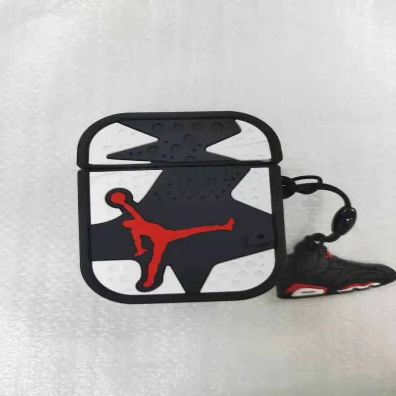 

European and American Basketball AirPods 1.2 Generation Protection Cover Personality Trendy Male Apple Wireless Bluetooth Headse