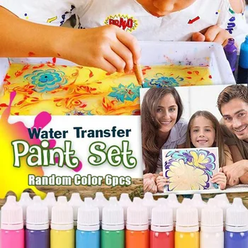 

Hydrographics Water Transfer Marbling Painting Set Painting on Water Drawing Tools Kit ND998