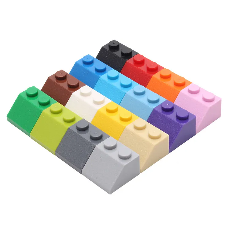 

DIY Building Blocks Thick Figure Bricks Slope 1x2 90PCS lot 12Color Educational Creative Compatible With Legoe Toys for Children