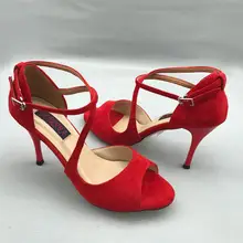 Удобная и модная танцевальная обувь для танго в Аргентине обувь для вечеринок Свадебные туфли с кожаной подошвой T6291RS