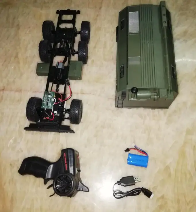 

WPL B36 Ural 1/16 2.4G 6WD RC Truck Military Car Original accessories frame rear bucket remote control charger