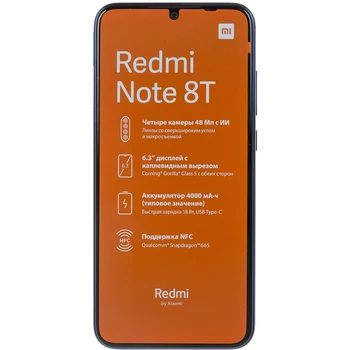 

Smartphone XIAOMI Redmi Note 8T 64 GB Blue
