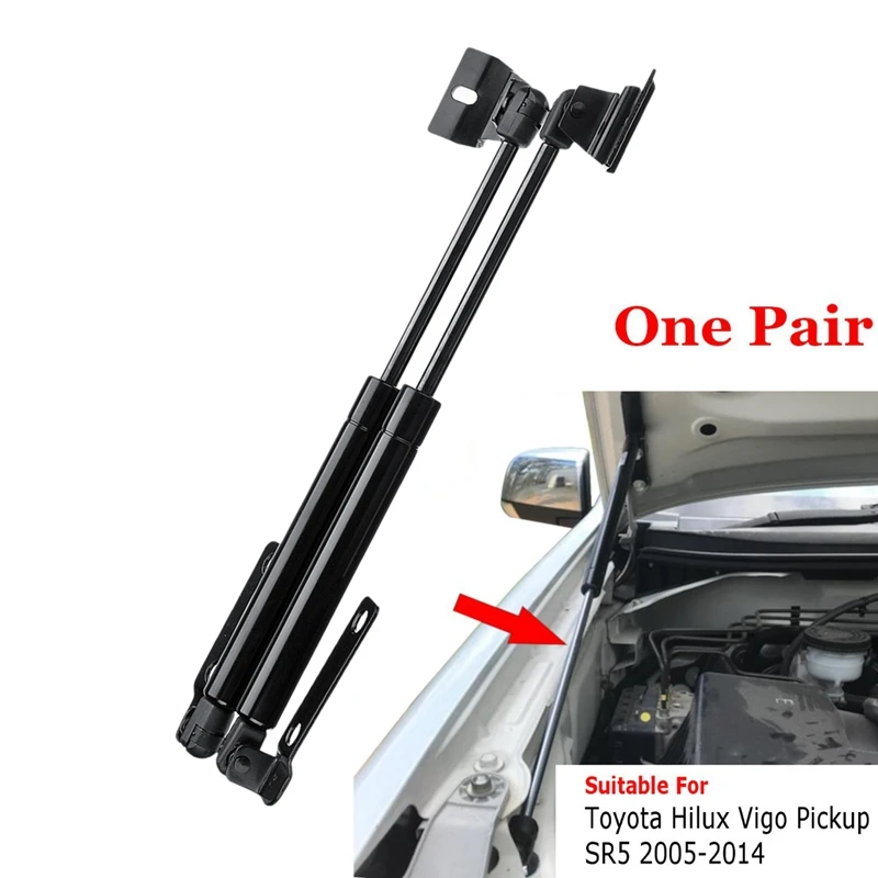 2Pcs Car Front Hood Support Rod Shock Absorber Damper for Toyota Hilux Vigo Pickup SR5 2005