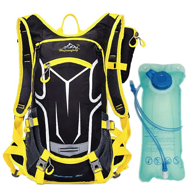 With 2L water bag 18L велосипедные сумки для бега, нейлоновый водонепроницаемый рюкзак, сумка для велосипеда, сумка для спорта на открытом воздухе, Рюкзак Для Езды, гидратация, сумка для воды - Цвет: With 2L water bag