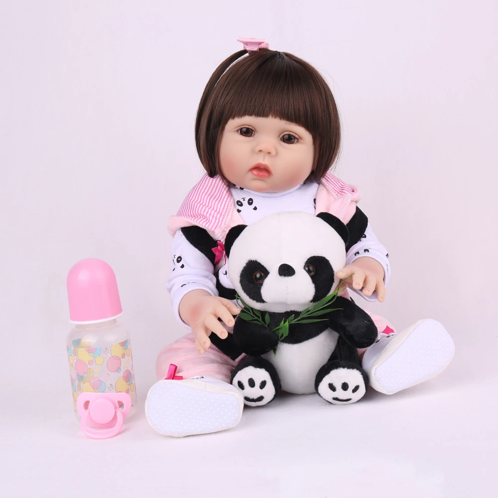 47 Cm Game Berdandan Gadis Kecil Anak Anak Reborn Boneka Bayi Silicoen Tubuh Manusia Hidup Baru Lahir Boneka Mainan Anak Anak Tidur Pendidikan Boneka Boneka Aliexpress