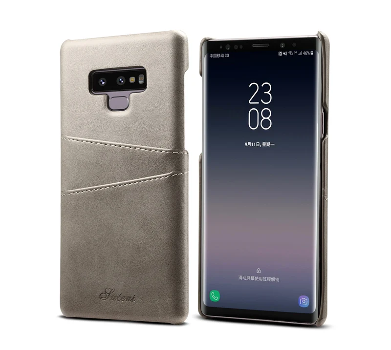 Чехол для телефона samsung Note 9 из искусственной кожи, Роскошный чехол для мобильного телефона, кредитный держатель для карт