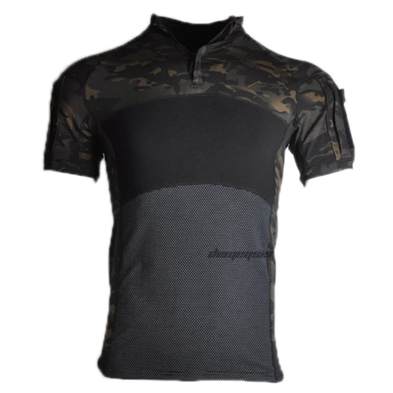 black multicam Военная Тактическая камуфляжная рубашка мужская страйкбольная стрельба Охота камуфляжная одежда Пейнтбол Cs игра Мультикам походные рубашки - Цвет: black multicam
