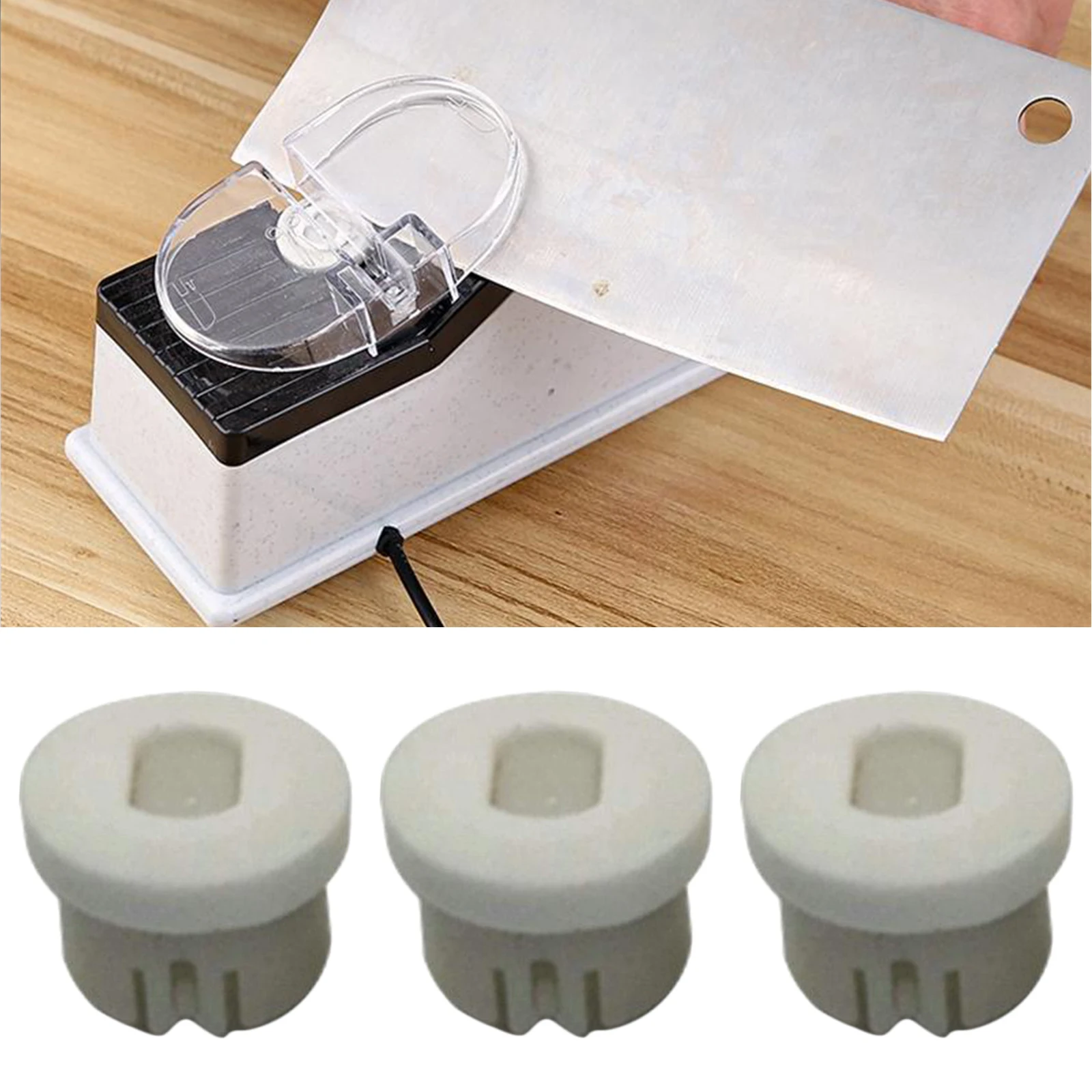 3Pcs Complete Sharpening Stone Set  Sharpener Replacements for Kitchen  Polishing Honing Compound