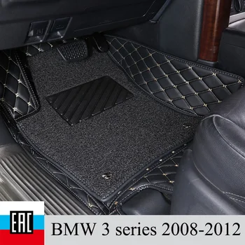 

Car Floor Mats For BMW 3 series 2008-2012 left steering wheel and protective layer Silk loop Private custom Easy to clean