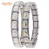 Hapiship 2022 Man/Women's Jewelry 9mm Width Gold  Star Stainless Steel Wish Fashion Bracelet Bangle Friend Birthday G061 ► Photo 1/6