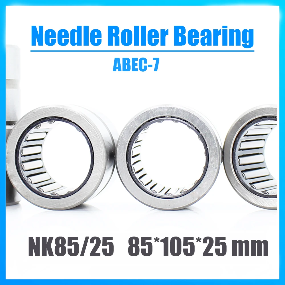 NK85/25 Bearing 85*105*25 mm 1PC ABEC-7 Solid Collar Needle Roller Bearings Without Inner Ring NK85/25 NK8525 Bearing