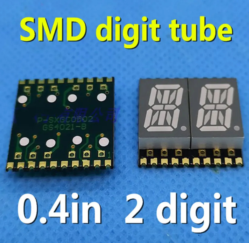 SMD 0,4 дюймов цифровая трубка 2-бит светодиодный 16 в поп упаковке, 0," 0.4in дисплей красный газоразрядный индикатор общий катод и анод