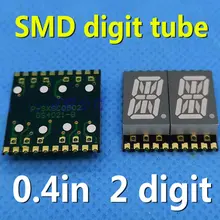 SMD 0,4 дюймов цифровая трубка 2-бит светодиодный 16 в поп упаковке, 0," 0.4in дисплей красный газоразрядный индикатор общий катод и анод