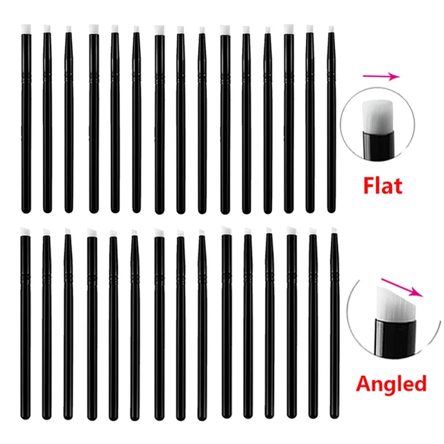 A Bunlde 4 Mm/6 Mm/8 Mm -Es Lapos/Szögletes Mini Részletes Keverési Keféket Készít.