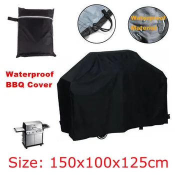 

Waterproof BBQ Grill Barbeque Cover Outdoor Rain Grill Barbacoa Anti Dust Protector For Gas Charcoal Electric Barbe 150x100x125