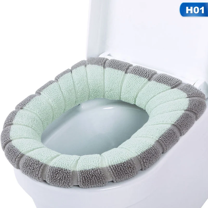 New Winter Comfortable Soft Heated Washable Toilet Seat Mat Set Bathroom Accessories Interior For Home Decor Closestool Mat
