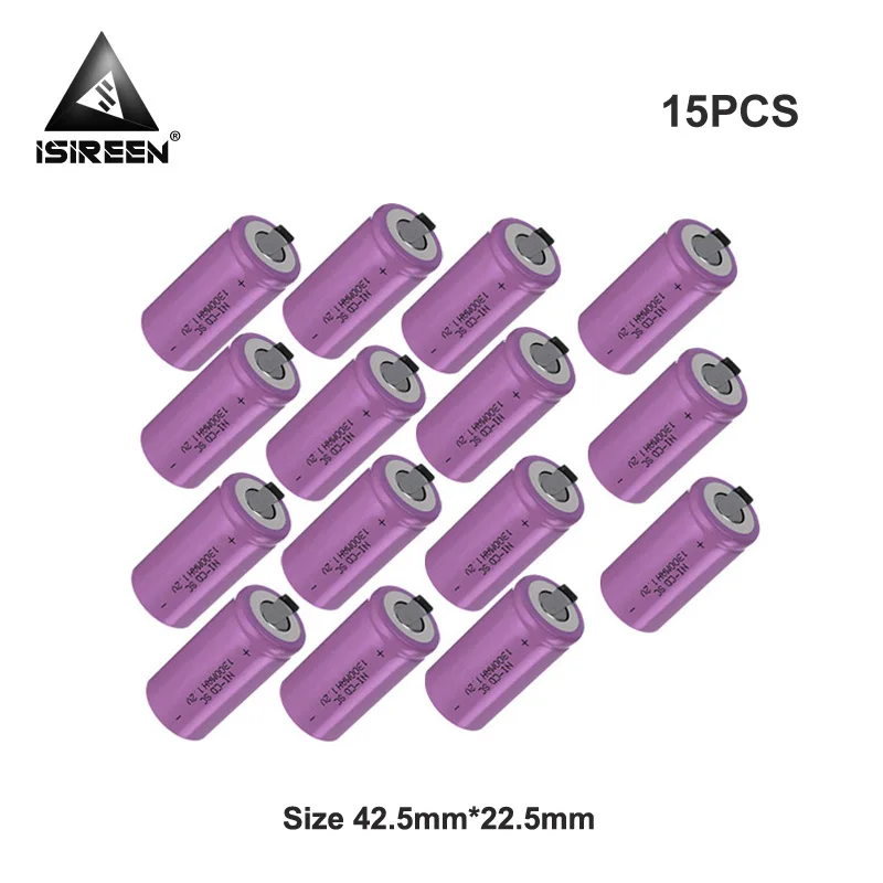 15PCS DIY 6V 7,2 V 9,6 V 10,8 V 12V аккумуляторные батареи 1,2 V 1300mAh Subc CD Ni c перезаряжающийся батареей SC Ni-CD батареи аккумуляторы электрические инструменты - Цвет: 15PCS
