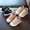 Spring Autumn new kids shoes school perfect Rivet pearl design girls princess boots Super soft and comfortab 1-6 years old 1