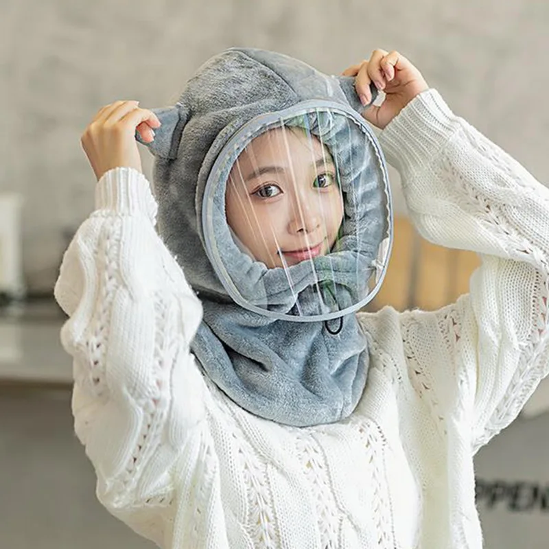 New Fashion Warm Hats Winter Children Beanies Plus Velvet Winter Hats For Women Men Hat With Glasses Cap