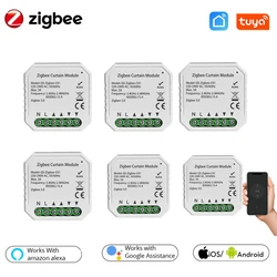 Tuya ZigBee 3.0 Tuya Smart Life Curtain Switch Module for Roller Shutter Blind Motor with Alexa Google Home App Control