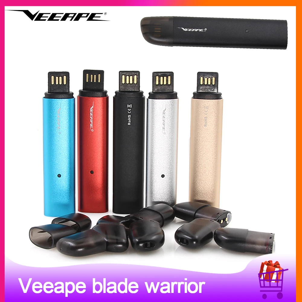 Электронная сигарета Veeape blade warrior Pod с аккумулятором на 400 мач и картриджем 1 5
