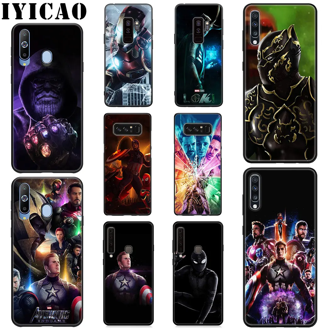 IYICAO Marvel Мстители крутой мягкий чехол для samsung Galaxy A6 Plus A9 A8 A7 2018 A3 A5 2016 2017 Note 9 8 |