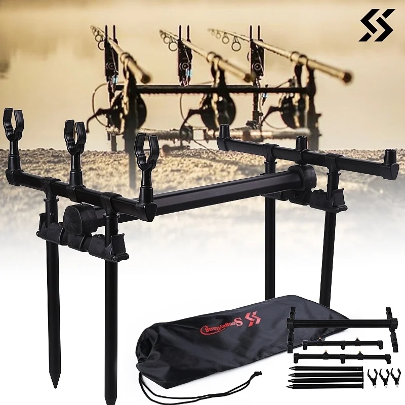 Sougayilang Carp Fishing Rod Pod Stand Holder Fishing Pole Pod Stand Fishing Holder Fishing Tackle Fishing Accessory Sougayilang Carp Fishing Rod Pod Stand Holder Fishing Pole Pod Stand Fishing Holder Fishing Tackle Fishing Accessory