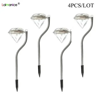 

4PCS/LOT LED Solar Lamp Lawn Lights Pathway Outdoor Waterproof Lights For Garden Landscape Path Yard Home Solar Powered Lamp