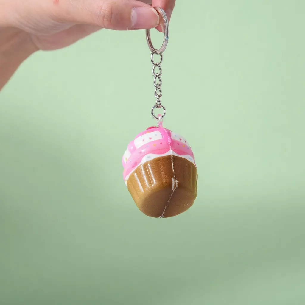 Kawaii очаровательные мороженое торт ароматический крем медленно брелок снятие стресса игрушка