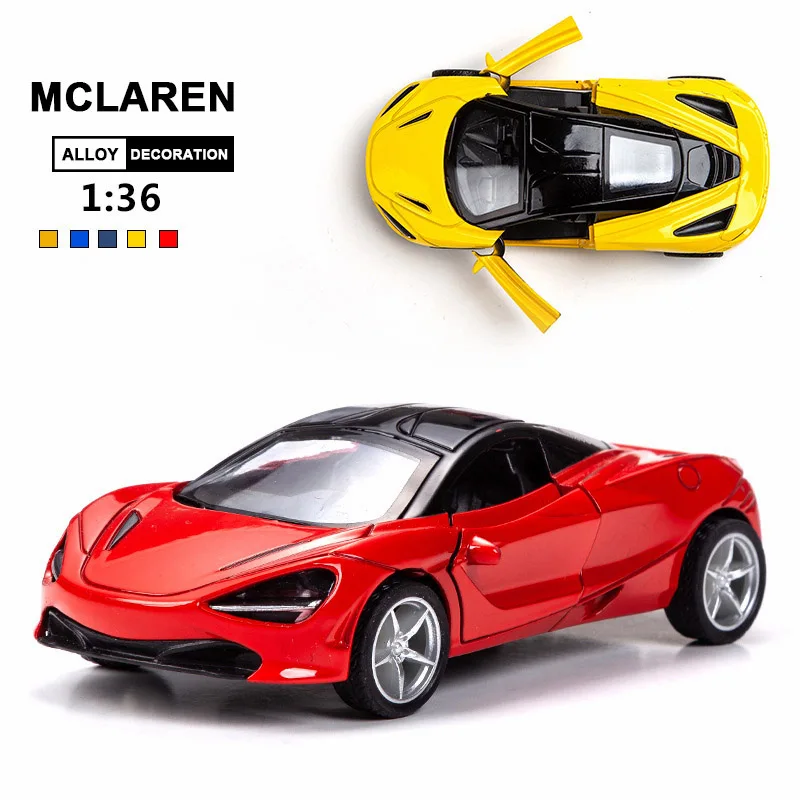 

The Fast and the Furious 1:36 McLaren Vehicles Alloy Diecast Car Model Toys With Pull Back Sound Light For Children Kids Toys