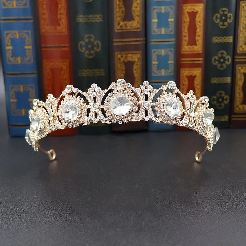 Silver Color Rhinestone Crown and Tiara Wedding Hair Jewelry Accessories For Women Bridal Tiara Wedding Crown Headpiece Gifts jewelry accessories,hair accessory,hair headdress,bridal headwear,hair band crown