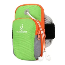 Бег приспособление для фиксации мобильного телефона спортивный нарукавник Для мужчин и Для женщин Спортивная ручная сумка через плечо лошадь пламя повязки на руку во время бега и занятий спортом сумка