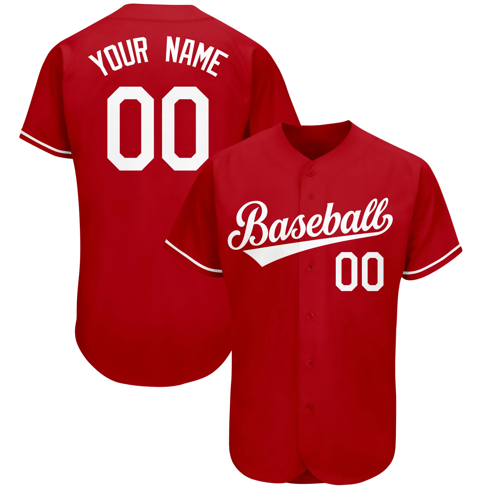 Novel Baseball Jersey Shirt Professional Softball Competition Training Uniform Printed Team Name Number for Men/Youth
