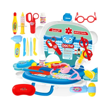 

Kid Doctor Toy Set Simulation Family Doctor Medical Kit Toy Pretend Play Portable Slid Suitcase Medicine Accessorie Children Toy