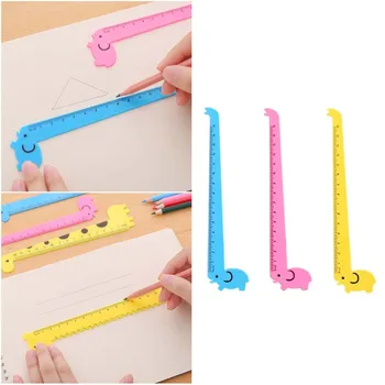 

10pcs Rulers Cute Creative Giraffe Practical Stationery Rulers for Children Students