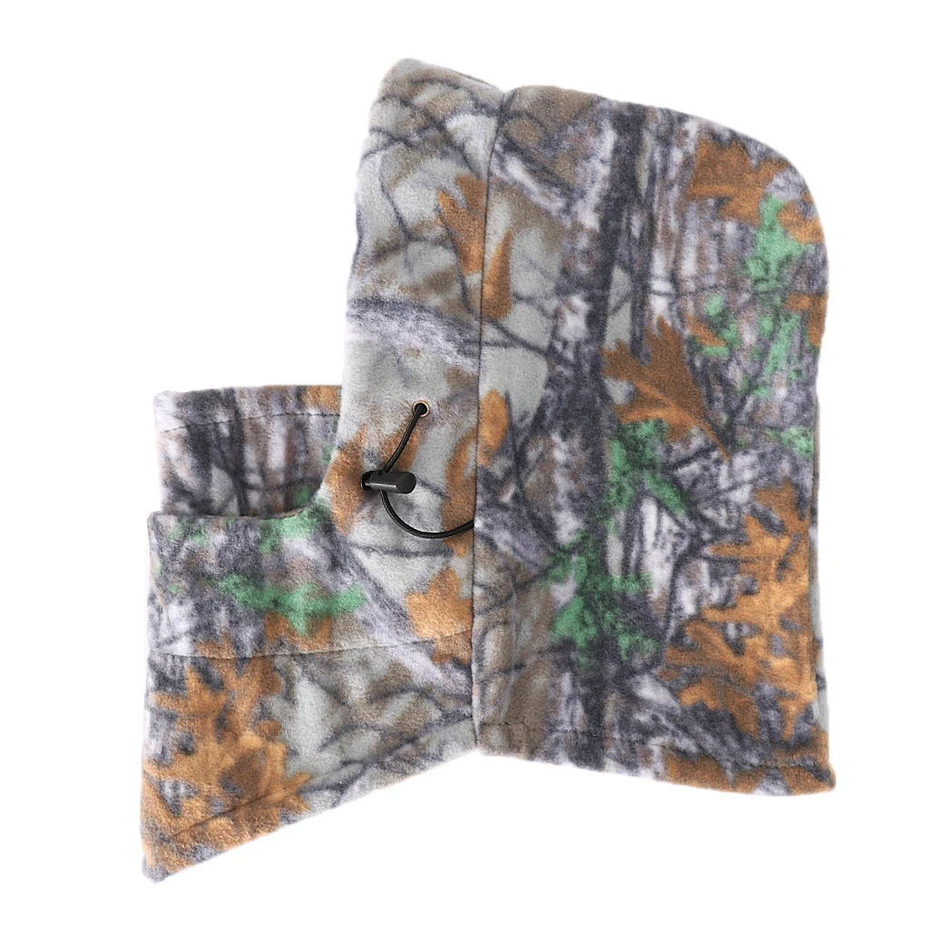 Camouflage Windproof Warm Winter Sports Ski Cycling Fleece Balaclava Hat Cap Neck Hood Face Mask Winter Sports Face Mask